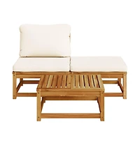 Garden Lounge Set Cream white