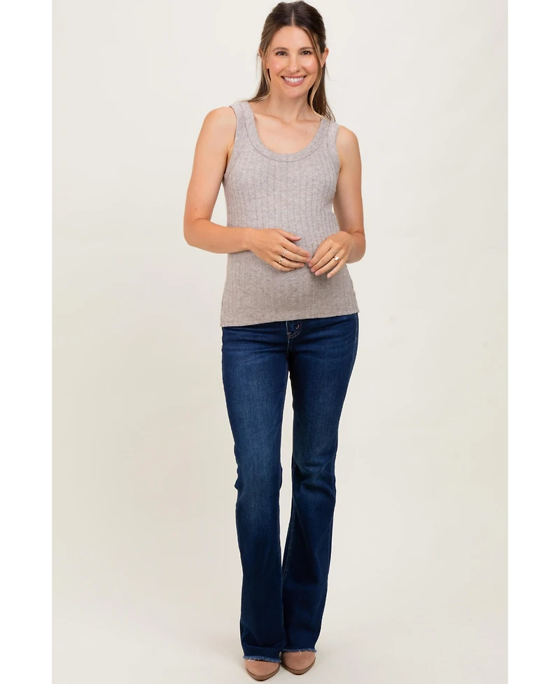 Pinkblush Maternity Navy Raw Hem Bootcut Jeans