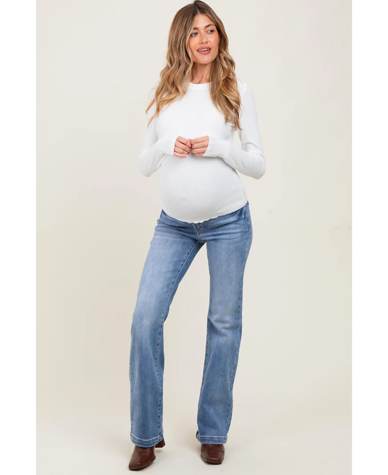Pinkblush Maternity Blue Vintage Wash Bootcut Jeans