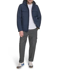Levi's Men's Rib Stop Softshell with Hood Jacket