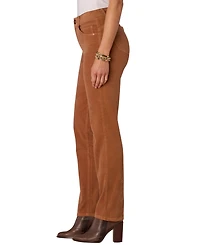 Democracy Petite "Ab"solution Corduroy Straight-Leg Jeans