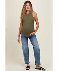 Pinkblush Maternity Blue Slim Ankle Barrel Leg Jeans