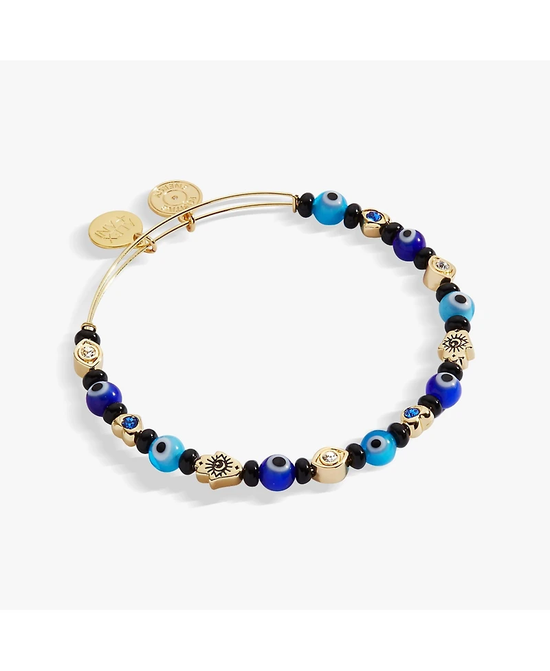 Evil Eye Beaded Bangle Bracelet