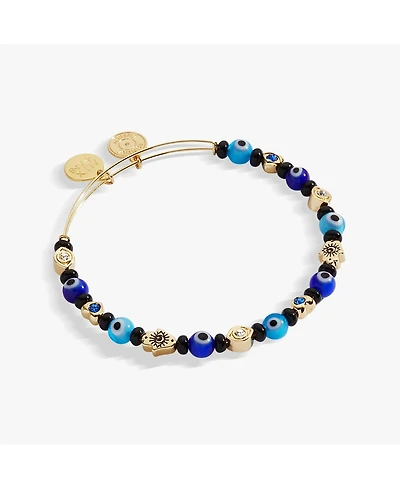 Evil Eye Beaded Bangle Bracelet