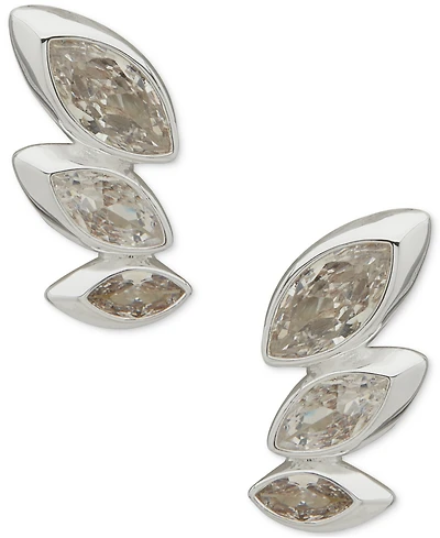 Anne Klein Cubic Zirconia Navette Crawler Earrings