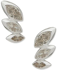 Anne Klein Cubic Zirconia Navette Crawler Earrings