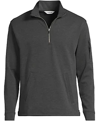 Lands' End Men's Long Sleeve Cooling Performance Pique Quarter Zip