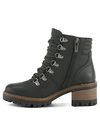 Spring Step Rockies Hiking-Inspired Lace-Up Booties with Cushioned Insole
