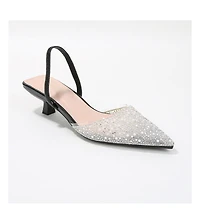 Berness Mara Slingback with Pearls and Rhinestones