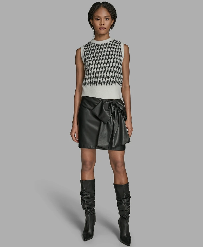 Bcbg Women's Bow Mini Skirt