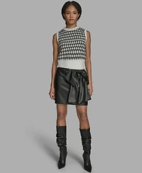 Bcbg Women's Bow Mini Skirt