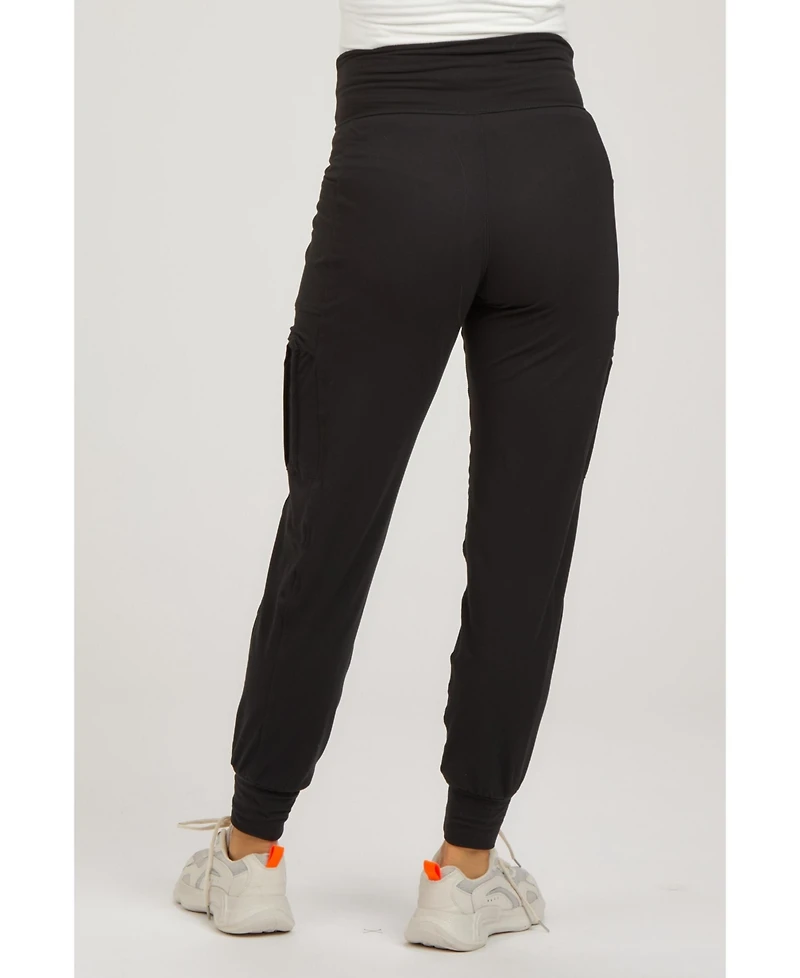 Pinkblush Maternity Black Cargo Pocket Jogger Pants