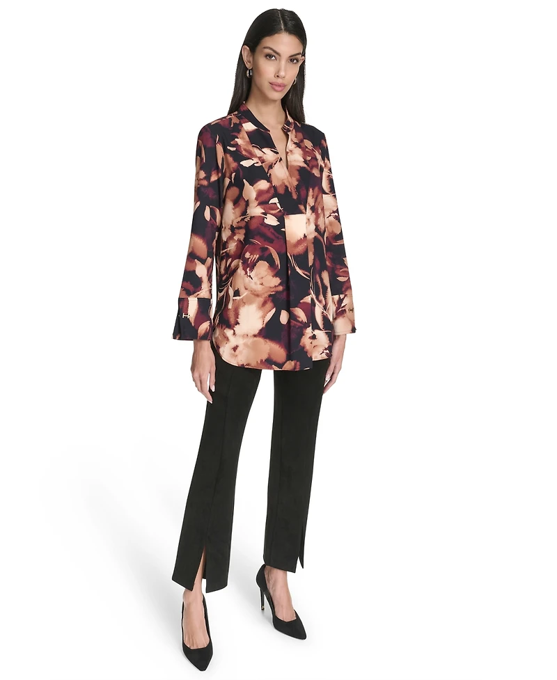 Halston Women's Long Sleeves Tunic Top