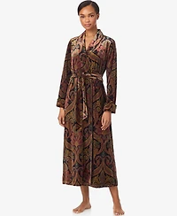 Lauren Ralph Women's Long Sleeves Shawl Collar Robe