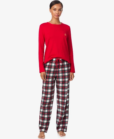 Lauren Ralph Women's Long Sleeve Pajama Set