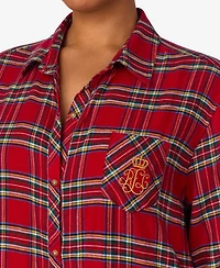 Lauren Ralph Lauren Plus Size Long Sleeve Sleepshirt
