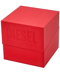 Diesel Men's Master Chief Quartz Three-Hand Date Black Silicone Watch Gift Set, 43mm