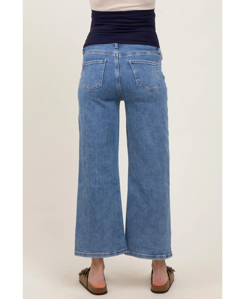 Pinkblush Maternity Light Wash Cropped Denim Jeans