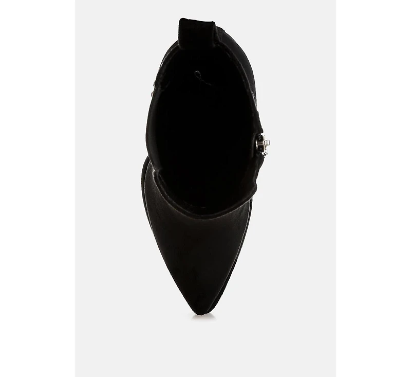 Dalton Studs Embellished High Ankle Boots Women