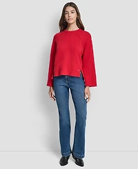 Dkny Jeans Women's High Low Hem Sweater