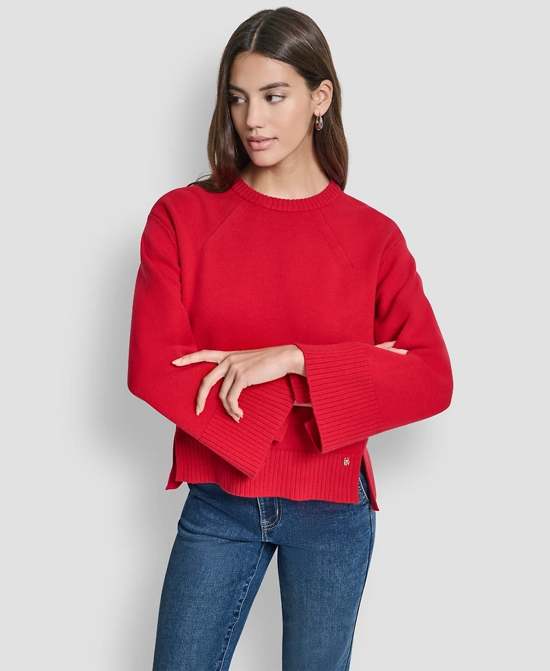 Dkny Jeans Women's High Low Hem Sweater