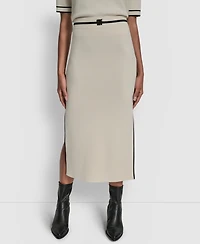Dkny Jeans Women's Color Block Maxi Skirt
