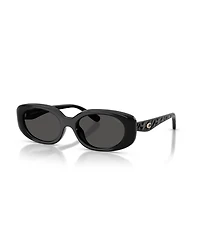 Coach Women's Oval Sunglasses, CBY84 HC8443D