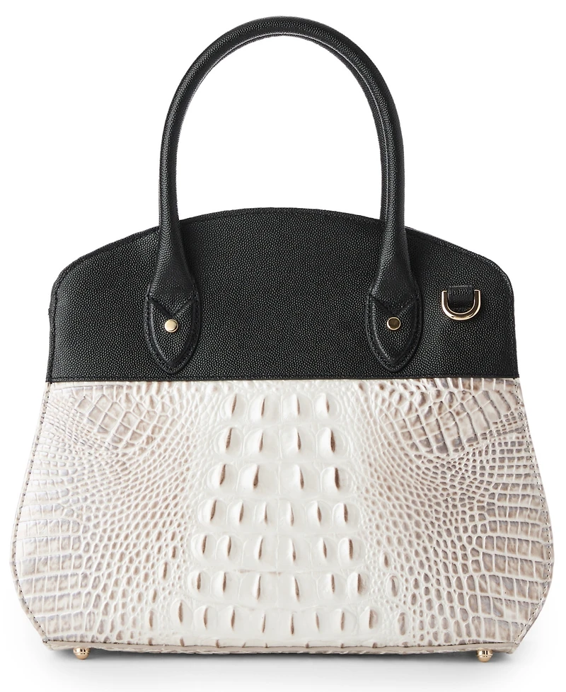 Brahmin Rosetta Minden Leather Satchel