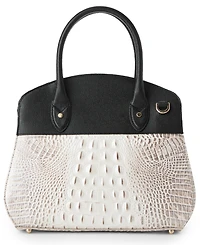 Brahmin Rosetta Minden Leather Satchel