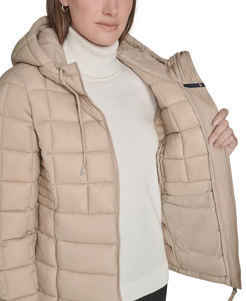 Tommy Hilfiger Women's Packable Hooded Puffer Jacket