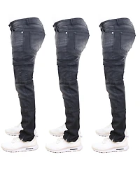 Blue Ice Men's 3-Pack Stretch Cargo Pocket Jeans