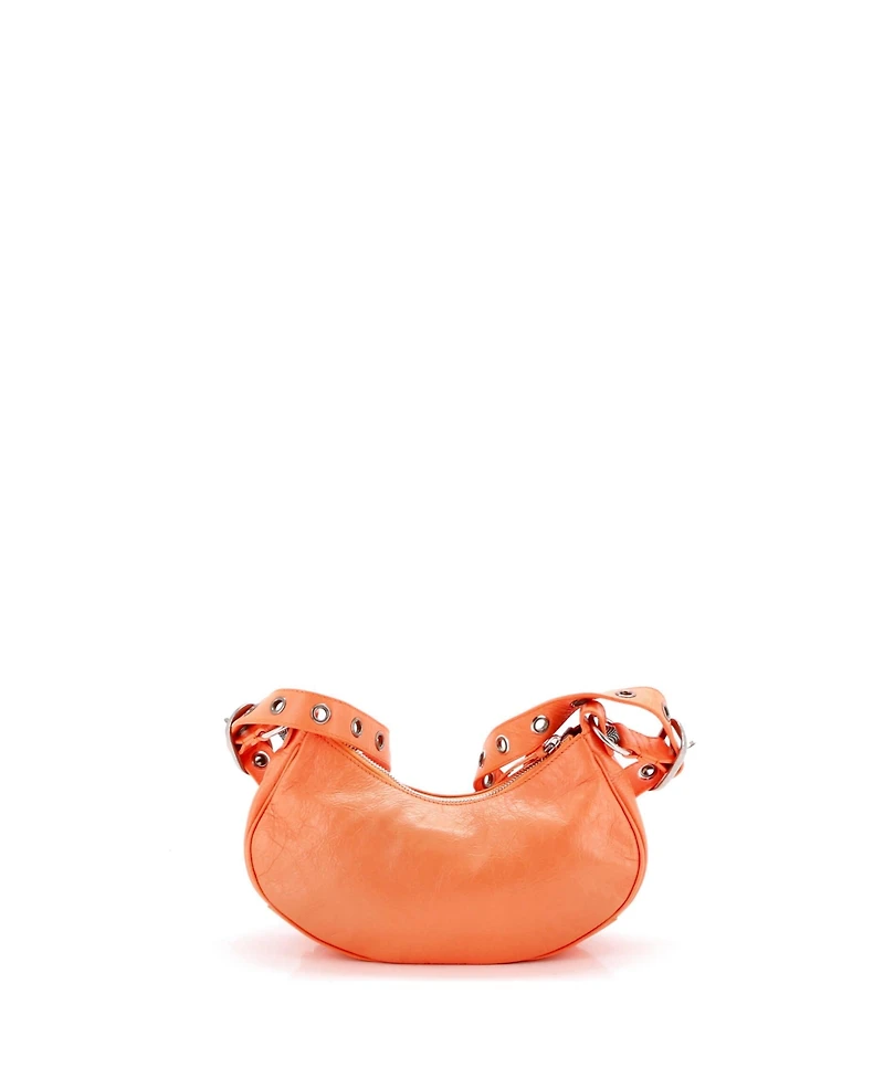 Pre-Owned Balenciaga Xs Le Cagole Giant Studs Shoulder Bag Leather