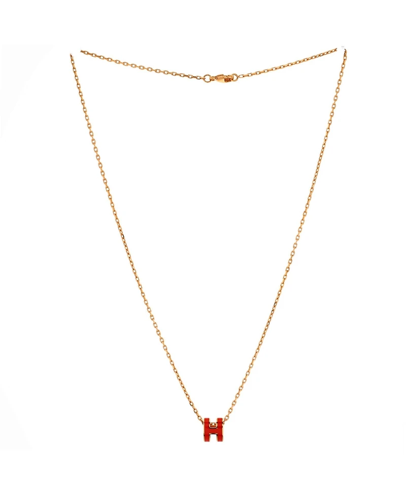 Pre-Owned Hermes Pop H Pendant Chain Necklace