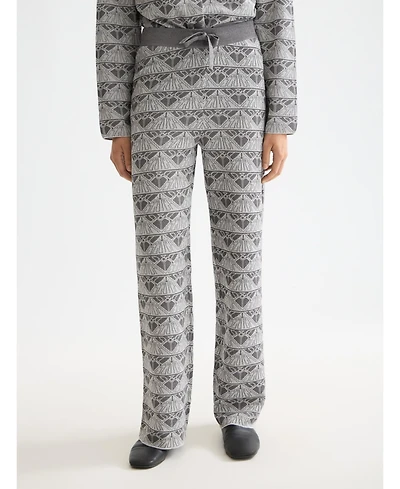 Scotch & Soda Women's Monogram Jacquard Knitted Trouser