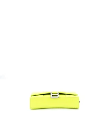 Pre-Owned Balenciaga Hourglass Chain Wallet Embossed Leather