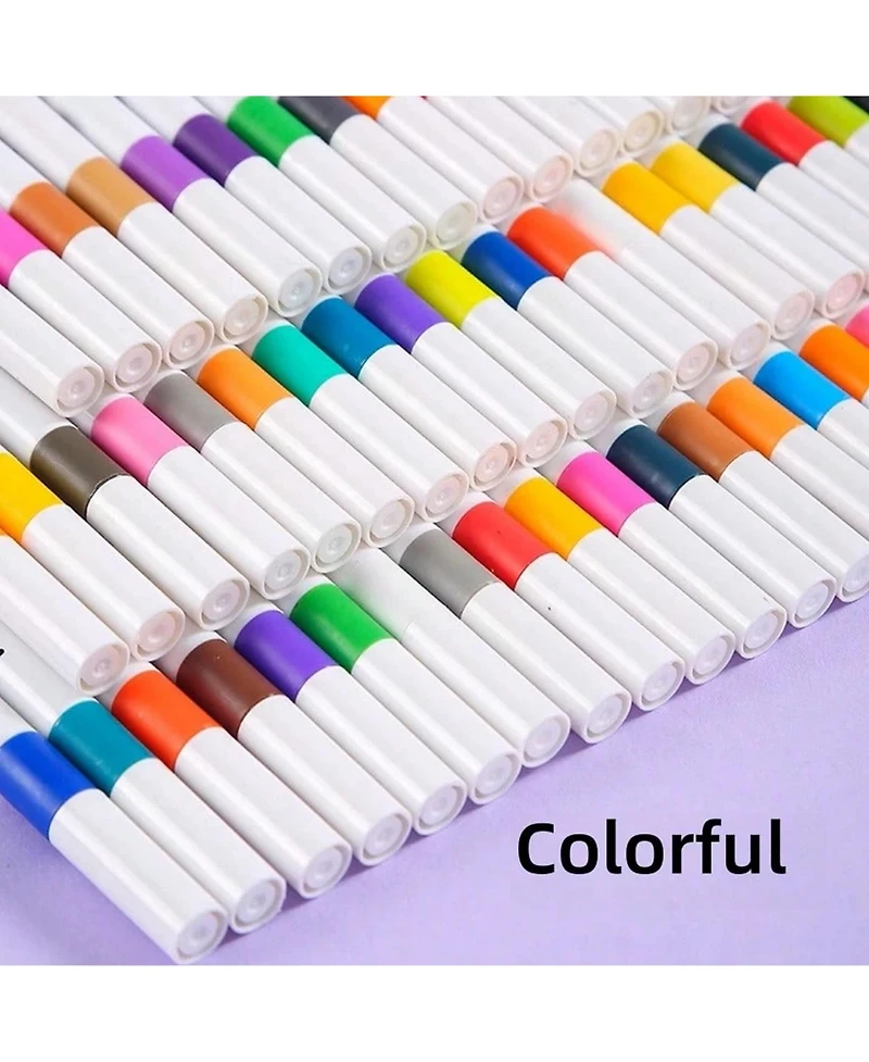 Htutwoo 24pcs Acrylic Marker Pen, Pen To Graffiti Art Of Diy Pens, Colorful Pen Sets, Waterproof, Exquisite Gift To The Student,School Supplies