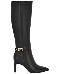Tommy Hilfiger Women's Janyze Side Zip Pointed Toe Dress Boots