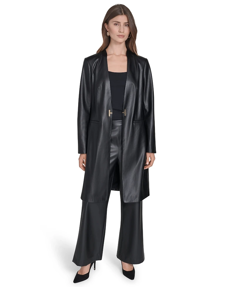 Halston Women's Closure Topper Long Sleeves Jacket