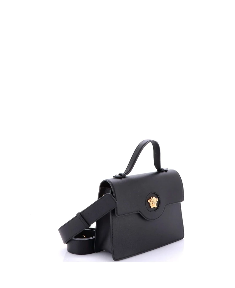 Pre-Owned Versace La Medusa Top Handle Tote Bag Leather