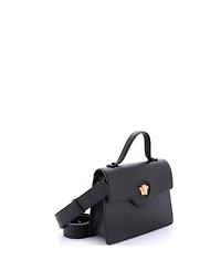 Pre-Owned Versace La Medusa Top Handle Tote Bag Leather