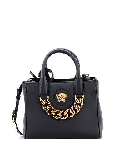 Pre-Owned Versace Small La Medusa Convertible Tote Bag Leather