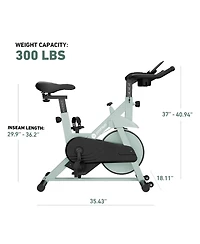 DeerRun Indoor Smart Stationary Cycling Bike with PitPat App, 1-32 Magnetic Resistance-Black