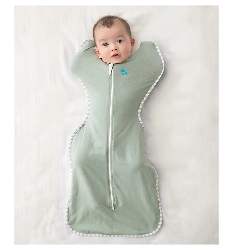 Love To Dream Swaddle Up Sleep Sack - Lite 0.2 Tog Soft Blue Small (8-13lbs)