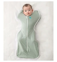 Love To Dream Swaddle Up Sleep Sack - Lite 0.2 Tog Soft Blue Small (8-13lbs)