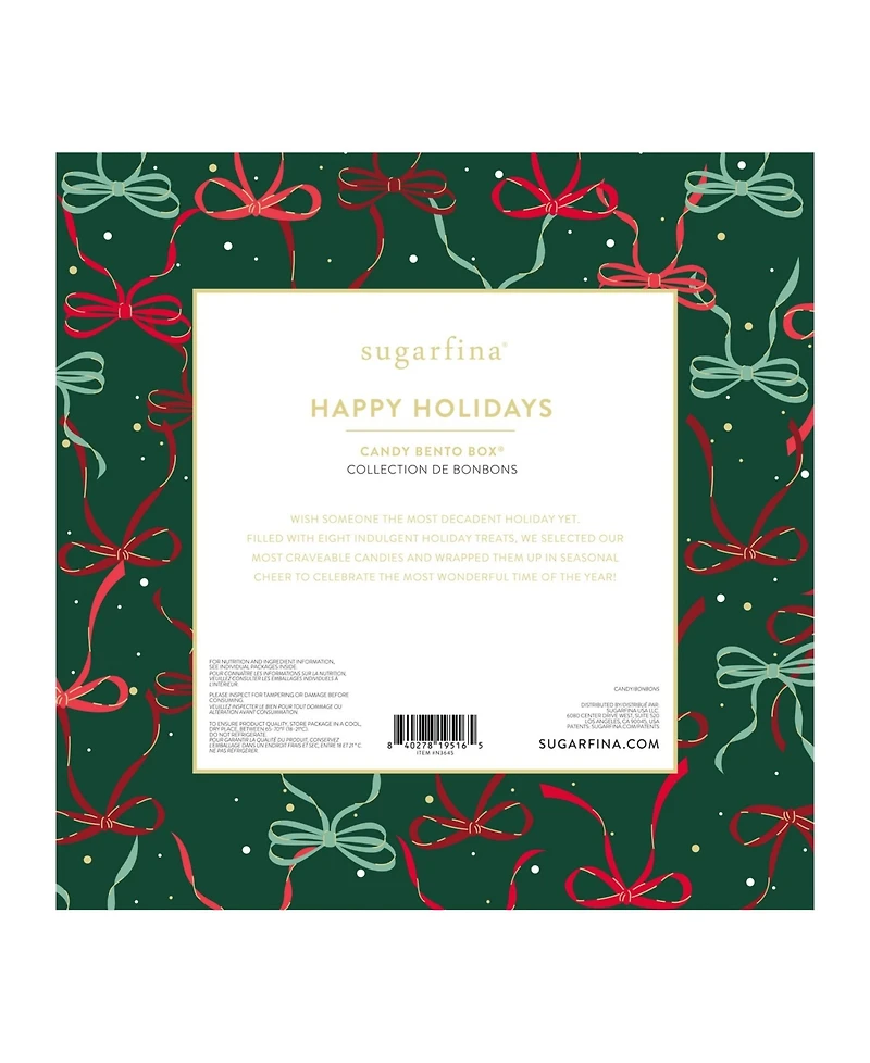 Suagrfina Happy Holidays Bento Box, 8-Pc.