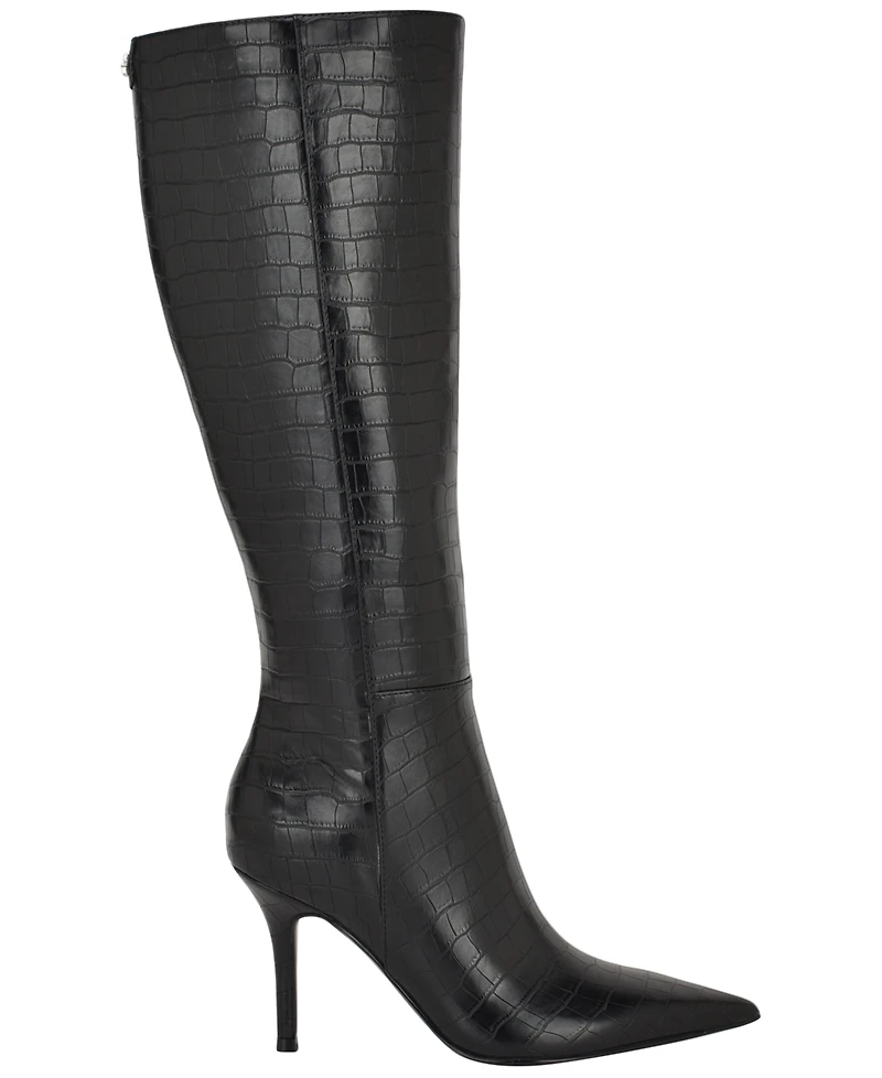 Guess Women's Wayla Knee High Pointed Toe Dress Boots