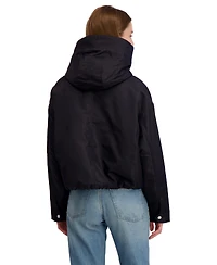 Laundry By Shelli Segal Women's Hooded Bomber Jacket