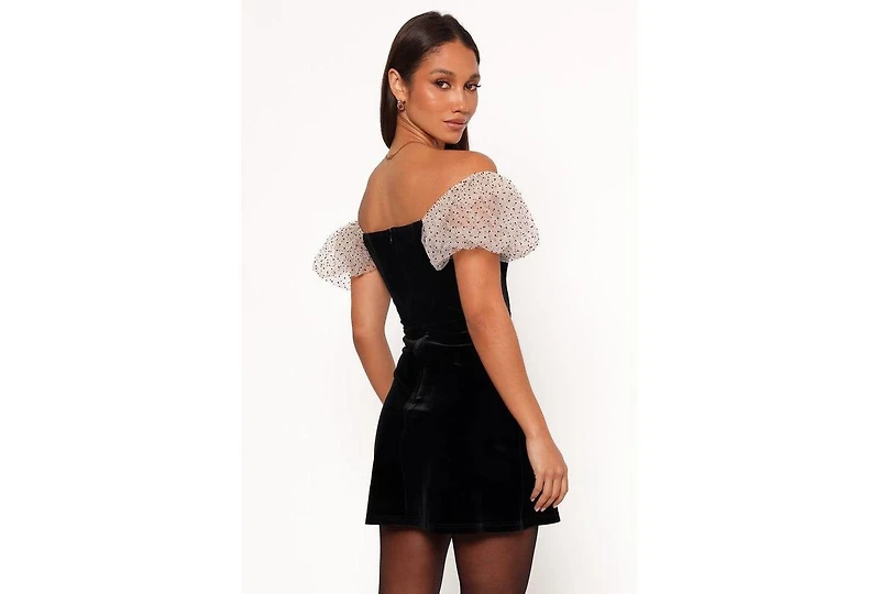 Petal and Pup Women's Ennette Velvet Mini Dress