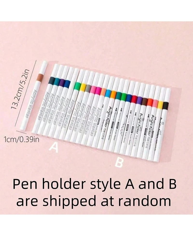 Htutwoo 36pcs Acrylic Marker Pen, Pen To Graffiti Art Of Diy Pens, Colorful Pen Sets, Waterproof, Exquisite Gift To The Student,School Supplies