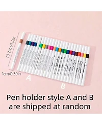 Htutwoo 36pcs Acrylic Marker Pen, Pen To Graffiti Art Of Diy Pens, Colorful Pen Sets, Waterproof, Exquisite Gift To The Student,School Supplies